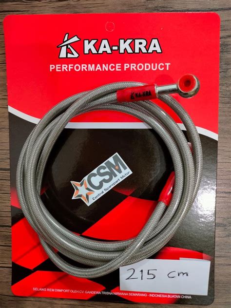 Kabel Selang Rem Belakang Karbon Isi Serat 215cm 215 Cm Disc Aerox Lexi