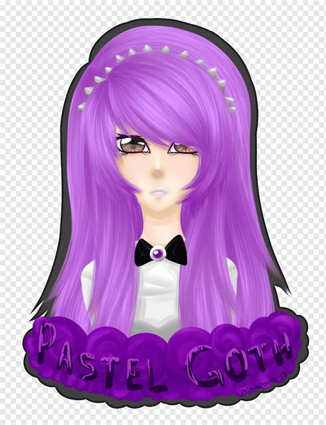 Japan Drawing Pastel Pastel Purple Black Hair Violet Png Pngwing