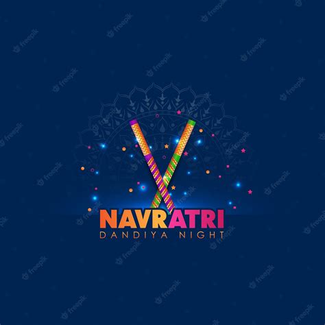 Premium Vector Dandiya Night Celebration On Navratri