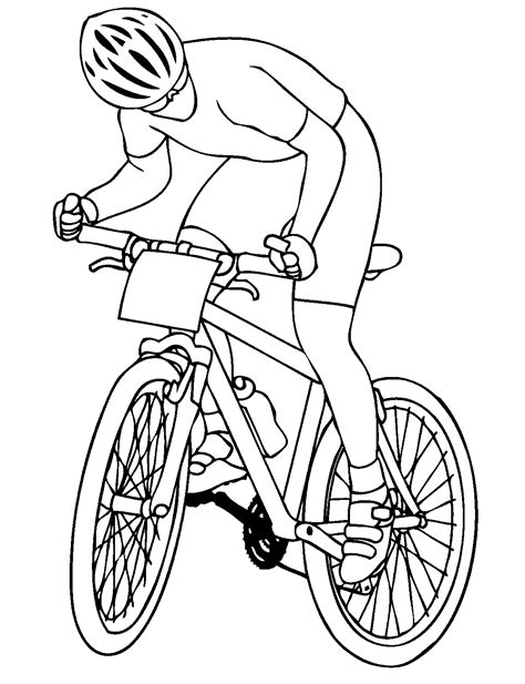 P Ginas Para Colorear De Ciclismo Coloringpagesonly