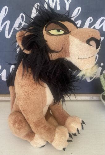 Disney The Lion King Scar Plush Stuffed Toy 15" Good Used Condition ...