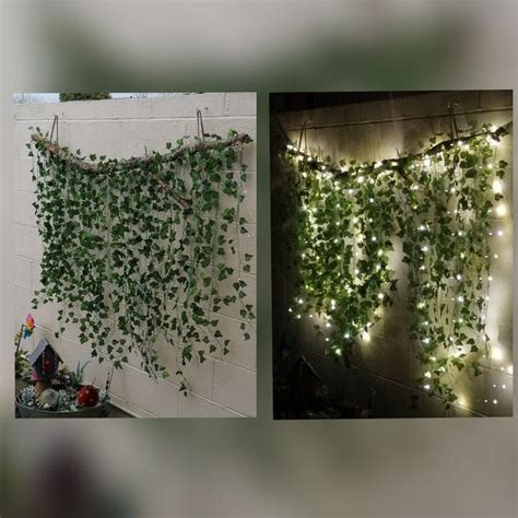 Home Decor Wood And Light Ideas Garden Wall Art Ivy Wall Vine Wall