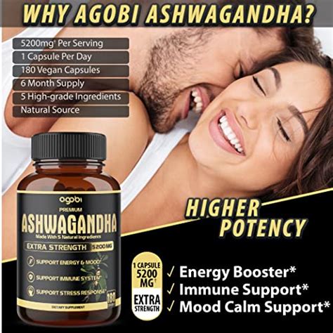 5in1 Premium Ashwagandha Capsules High Extracted Capsule Equivalents