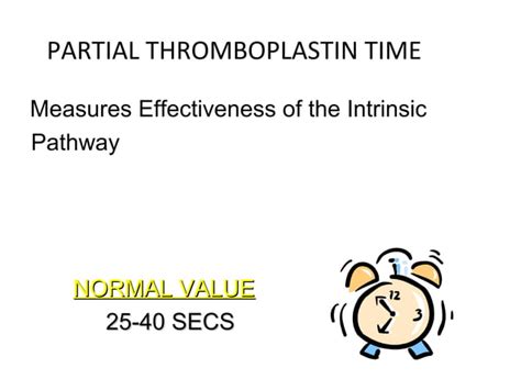 Prothrombin Time Ppt