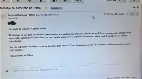 Comenzaron A Llegar Los Telegramas De Despido En Télam Redacción Rosario