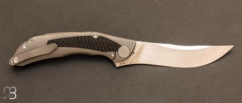 Couteau Sablya Titanium Et Fibre De Carbone Par Ckf Knives Et