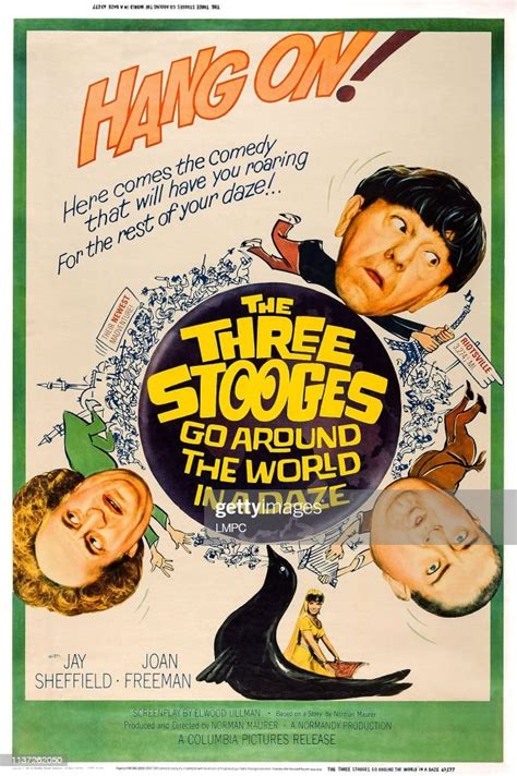 The Three Stooges Go Around The World In A Daze Poster L R Moe