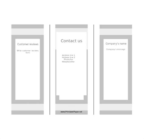 Pamphlet Brochure Templates Blank TUTORE ORG Master Of Documents