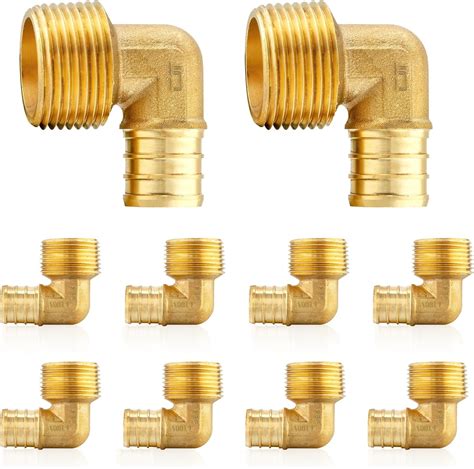 Amazon Hesun Pack Pex Fittings Pex X Npt Male Elbow