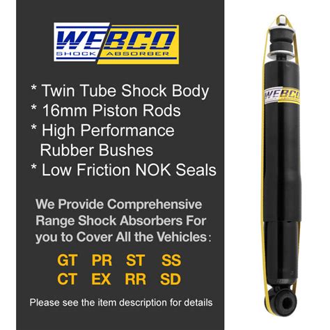 Front Webco Premium Gas Shock Absorbers For Mitsubishi L Ma Mb Mc