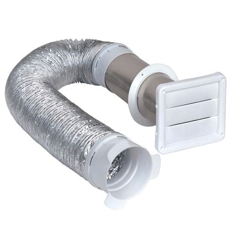 Globalflex 4 In X 8 Ft Flexible Louvered Dryer Vent Kit Global009