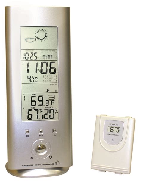 Digital Barometer with Wireless Temperature-RH Sensor