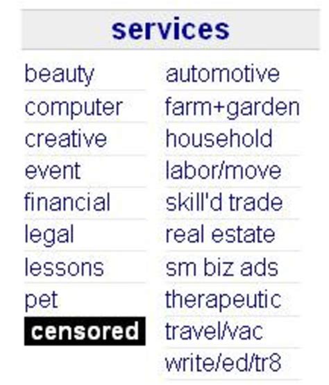 Craigslist Shuts Down Adult Services Section Sfist