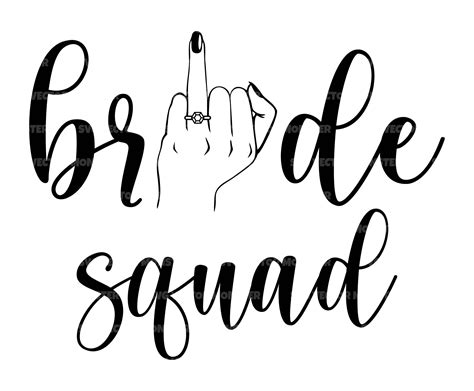 Bride Squad Svg Bride Crew Svg Bride Tribe Svg Team Bride Etsy