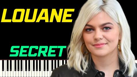 Louane Secret Piano Tutoriel Chords Chordify