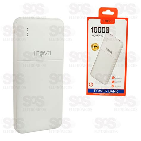 Carga Extra 10 000mAh 4 Portas Inova MD 12409