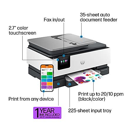 HP OfficeJet Pro 8139e All In One Printer With 1 Year Free Instant Ink