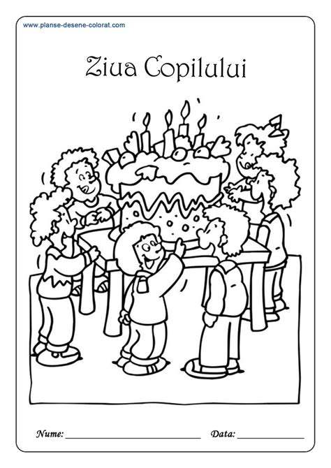 Ziua copilului - Planse de colorat si educative