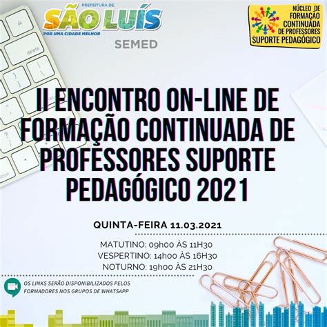 Formação Continuada de Coordenadores Pedagógicos II ENCONTRO DE