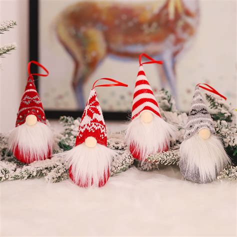 The Holiday Aisle 2 Piece Faceless Gnome Hanging Figurine Ornament Set