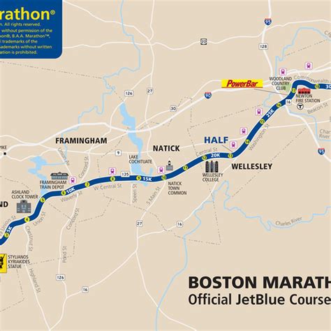 Boston Marathon Route Map - Campus Map