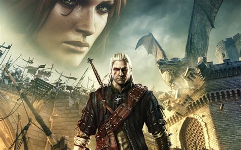 Ingyenes háttérképek The Witcher Geralt Rivia Triss Merigold