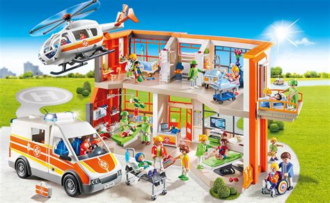 Playmobil 6657 City Life Furnished Childrens Hospital Playset Ebay