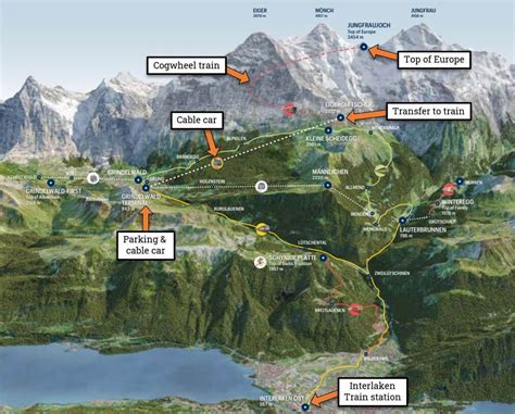 horario Pacer Diversidad jungfrau switzerland map Estereotipo molino ...