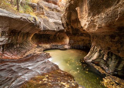 Subway Slot Canyon In Zion Utah Stock Image - Image of landscape, pools: 37040507