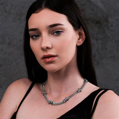 Barbed Wire Necklace With Cuban Links By Statement Collective