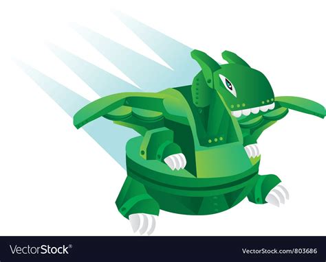 Cartoon Robot Dinosaur Toy Royalty Free Vector Image