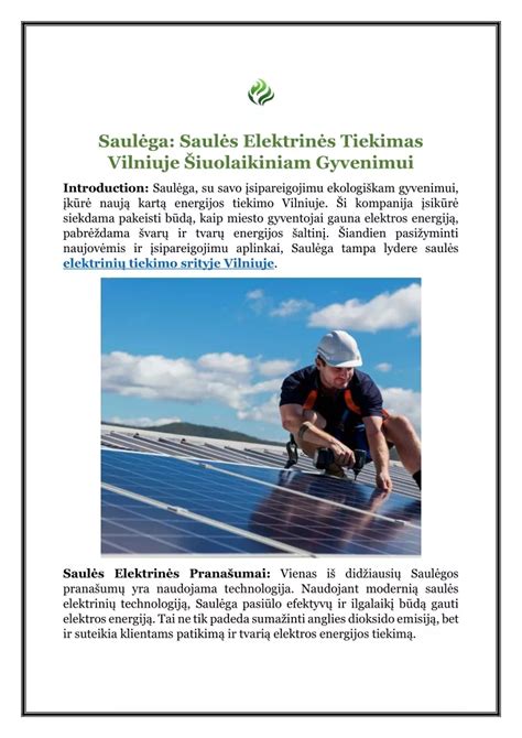 Ppt Saul Ga Saul S Elektrin S Tiekimas Vilniuje Iuolaikiniam