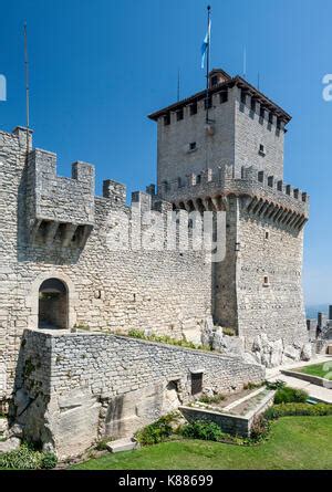 The Inner Walls And Tower Of Guaita Fortress Aka Rocca Torre Guaita