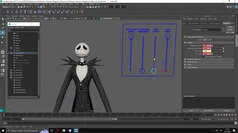 Jack Skellington Character Rigged For Maya D D Molier International