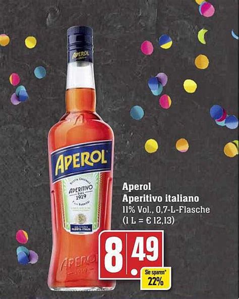 Aperol Aperitivo Italiano Angebot Bei Edeka