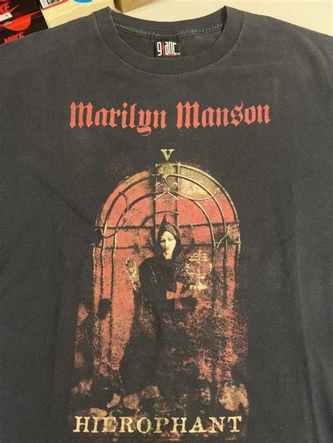 Band Tees × Marilyn Manson × Vintage Vintage Marilyn … Gem