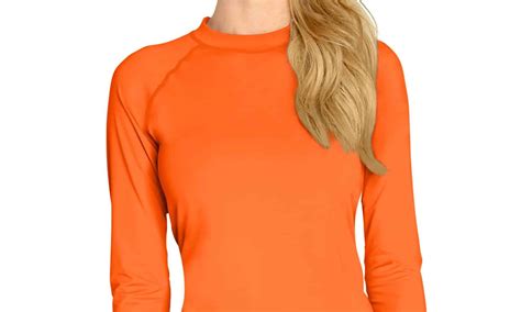 Rash Guard Long Sleeve Orange Wet Effect Inc