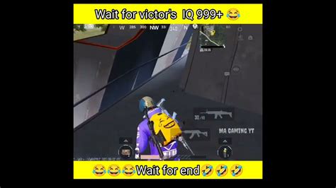 Wait For Victors Iq 😅 999 😂 Pubg Funny Video King Victor Shorts