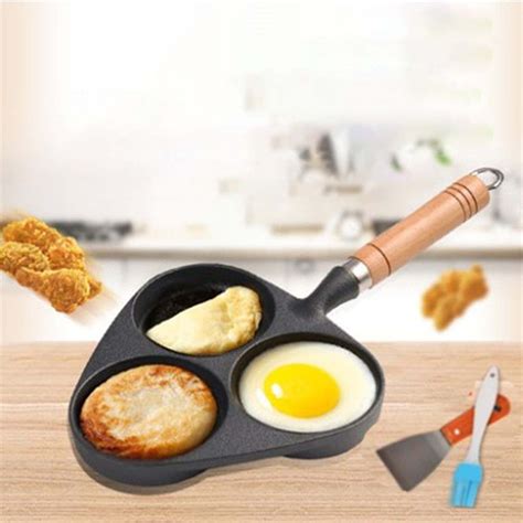 Hot Salenon Stick Omelet Pan Four Hole Egg Pan For Cooking Eggs