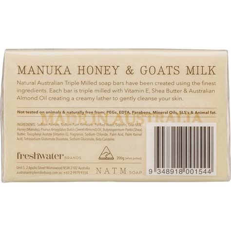 Natm Soap Manuka Honey And Goats Milk 200g Woolworths