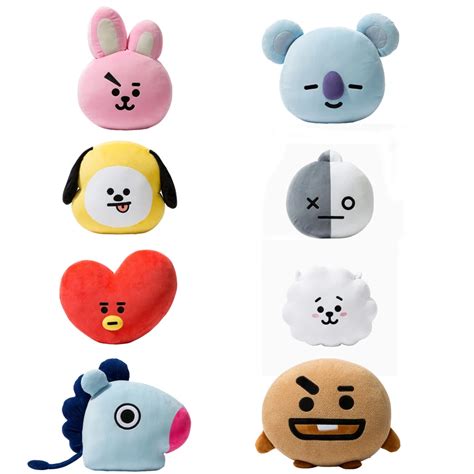 Kpop BTS de Kim Tae Hyung V Jung Kook TATA Cooky almohada cojín Bangtan