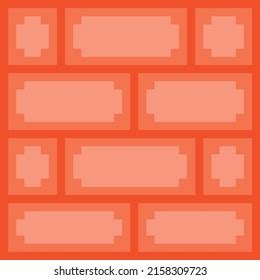 Vector Pixel Art Brick Wall Pixel Stock Vector Royalty Free