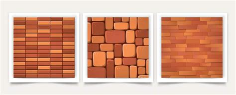 Vector illustration of seamless texture of a cartoon bricks wall art ...