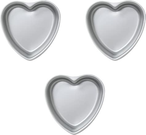 Amazon Kefyixc Set Of Heart Shaped Cake Pan Inch Heart Shaped