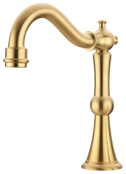 Bathselect Deck Mount Commercial Gold Brushed Automatic Sensor Faucet