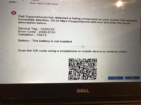 Dell Error Code 2000-0131 Battery Not Installed | Peatix