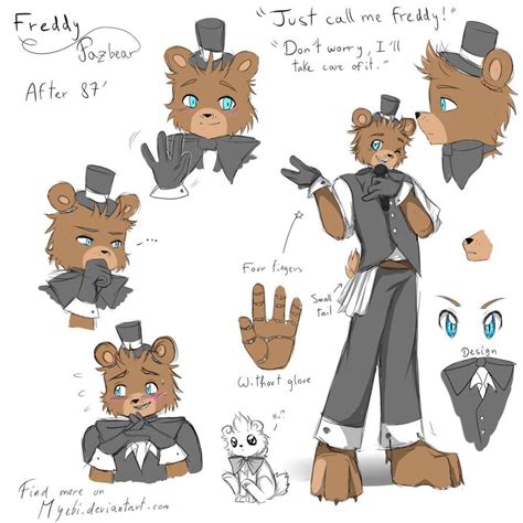 Fnaf Freddy Refsheet After 87 By Myebi On Deviantart