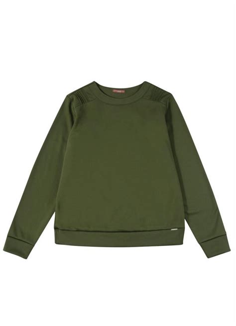 Casaco Moletom Feminino Adulto Verde Gris