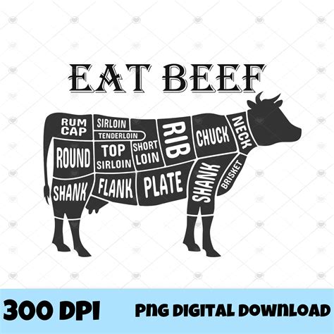 Eat Beef PNG Digital Download - Etsy