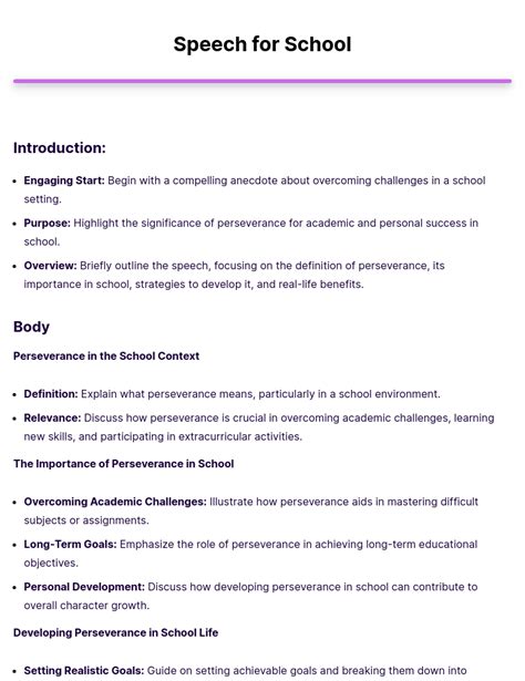 Speech Example for School Example [Edit & Download]